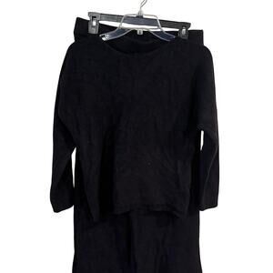 Black rachel zoe wide leg lounge set